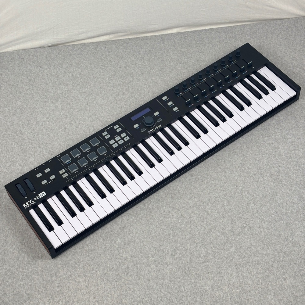 Arturia KeyLab Essential 61 MIDI Keyboard Controller Black with Roland Interface